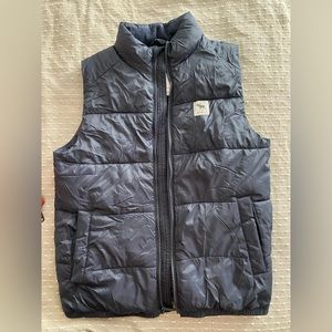 Boys Abercrombie & Fitch navy blue puffer vest